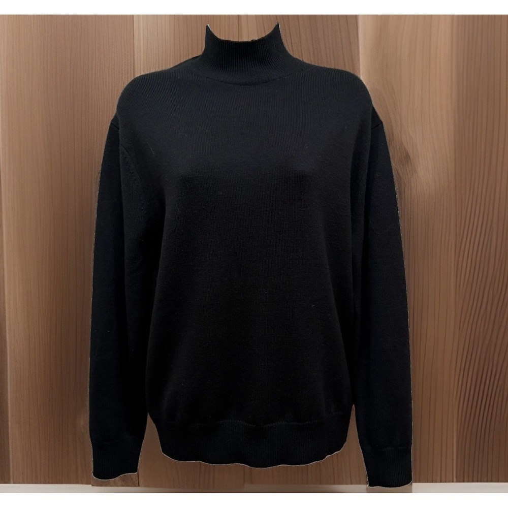 T Alexander Wang Sweater XS 100% Merino Wool Open Back Mock Neck Minimalist Chic